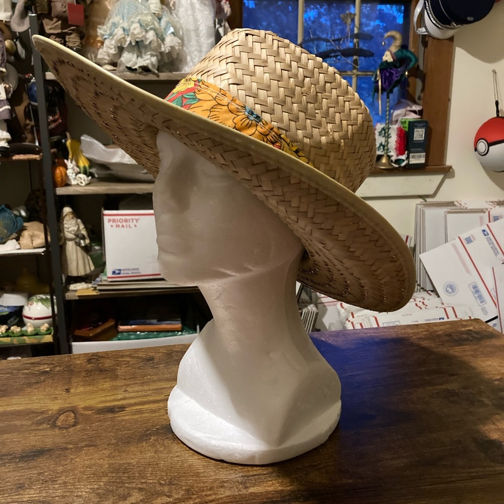 Indiana Jones straw hat with headband